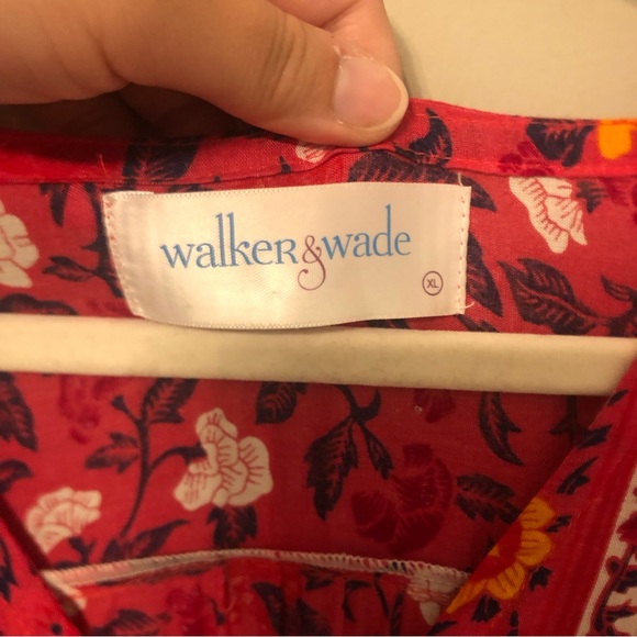 WALKER & WADE Red Carrie Floral Meadows Maxi Dress sz XL - Picture 11 of 15